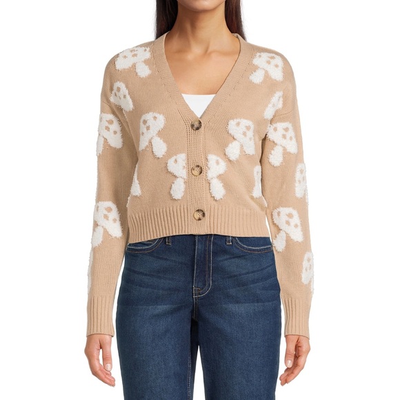 No Boundaries Sweaters - Novelty Mushroom Knit Sweater
